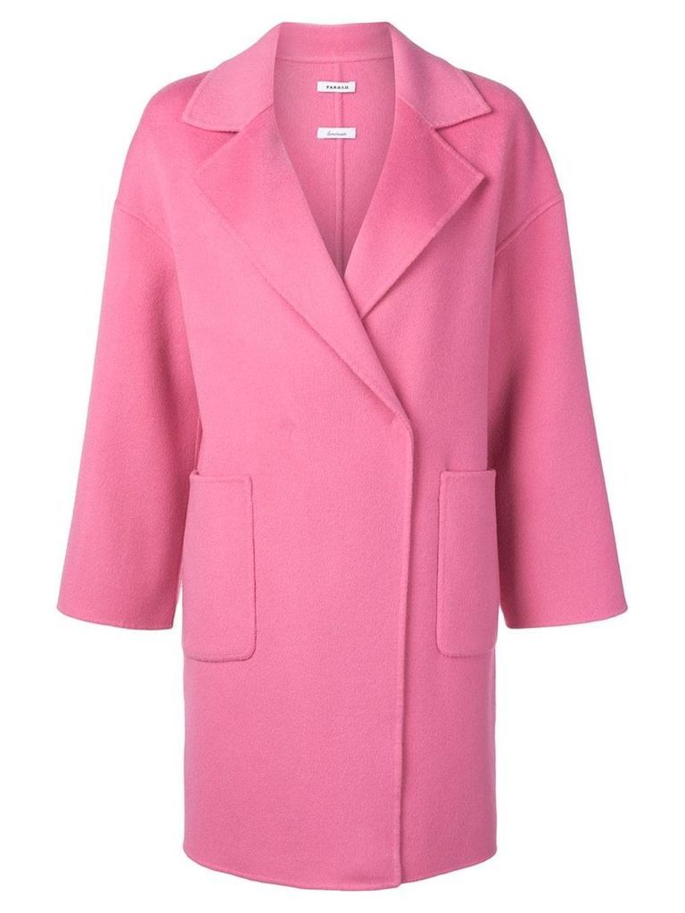 P.A.R.O.S.H. Lottie single breasted coat - Pink