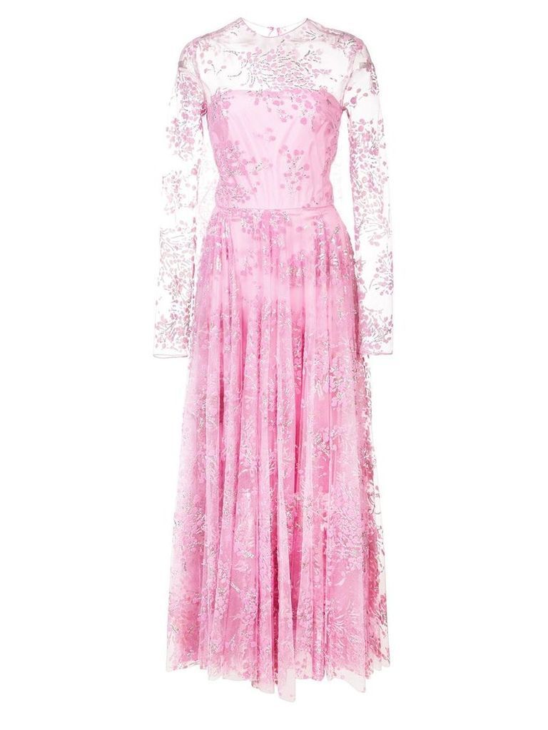 Christian Siriano embellished tulle full dress - PINK