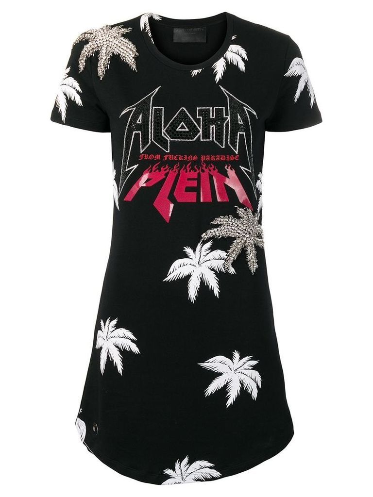 Philipp Plein Aloha T-shirt dress - Black