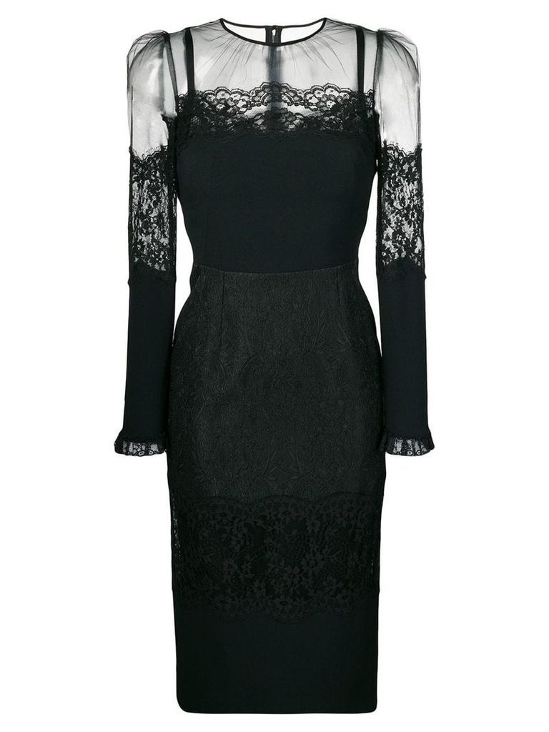 Dolce & Gabbana lace midi dress - Black
