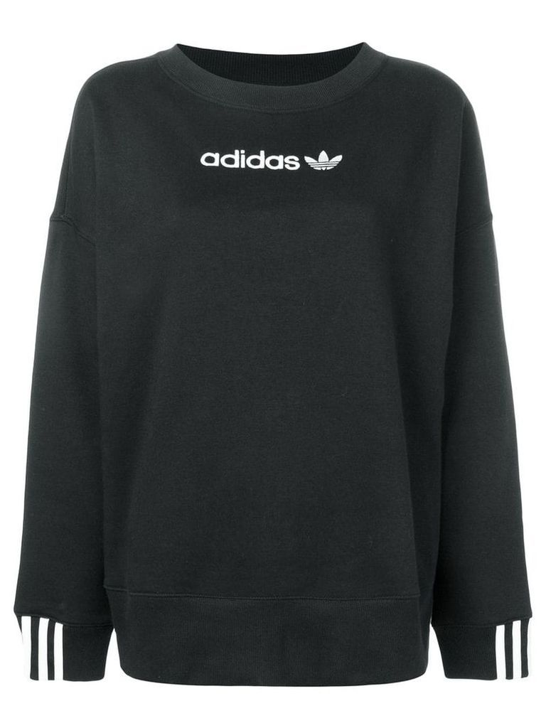 Adidas contrast logo sweatshirt - Black