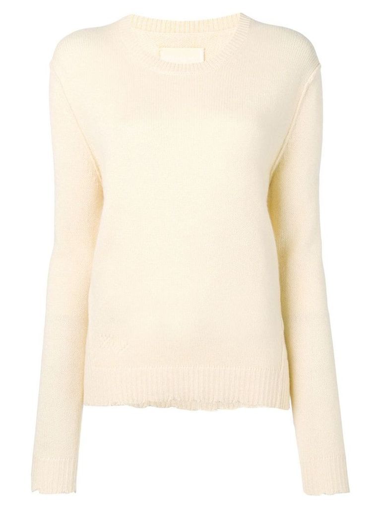 Zadig & Voltaire punch-hole detailed jumper - Yellow