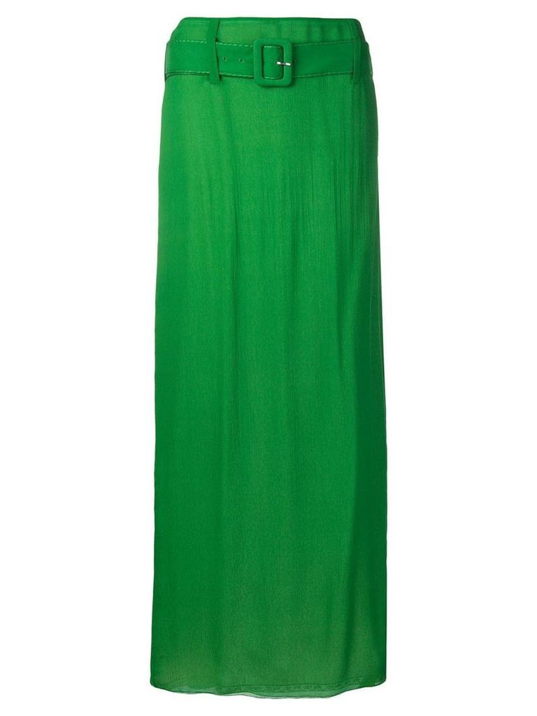 Prada belted maxi skirt - Green
