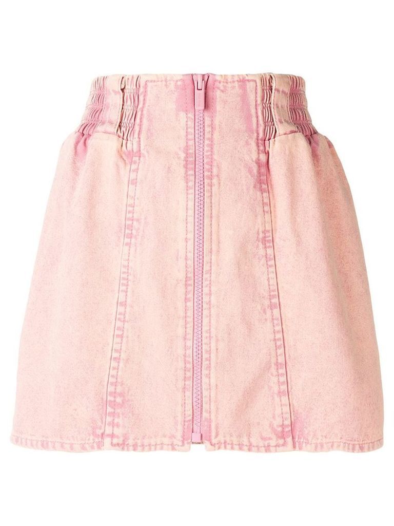 Miu Miu high-waisted denim skirt - PINK