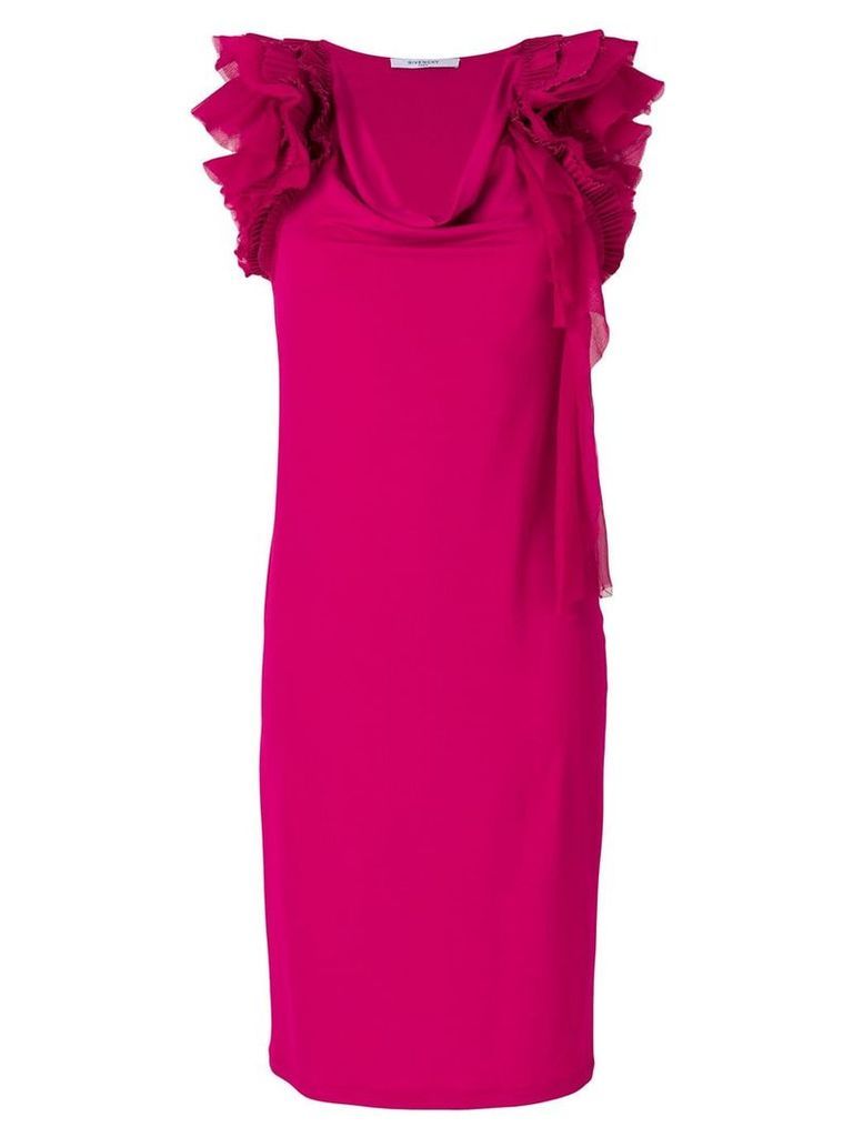 Givenchy ruffle-trim shift dress - Pink