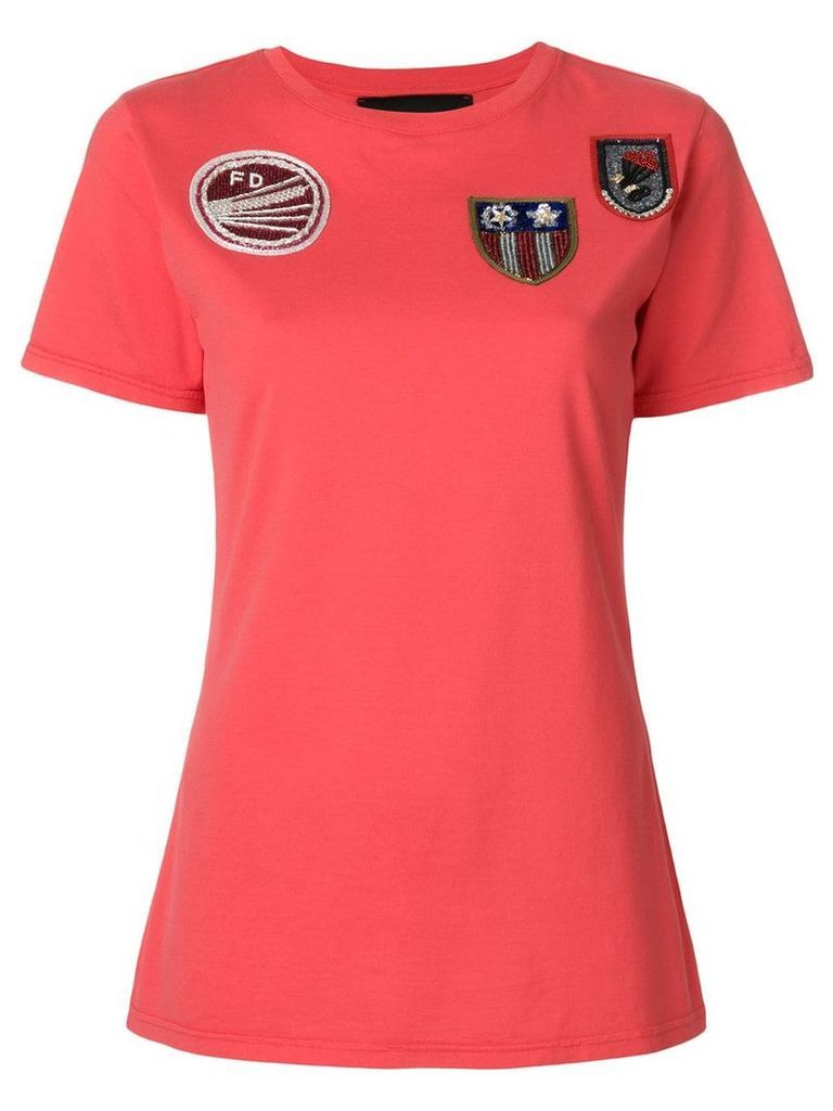 Mr & Mrs Italy multi-patch T-shirt - PINK
