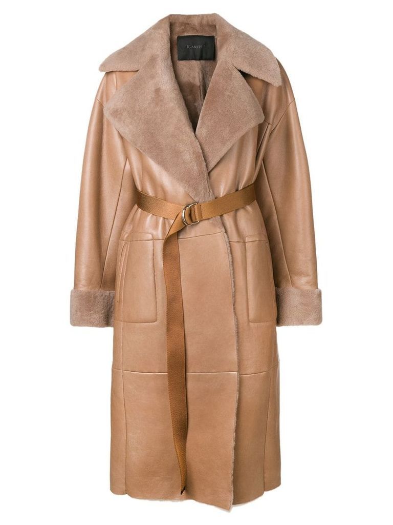 Blancha belted trench coat - Brown
