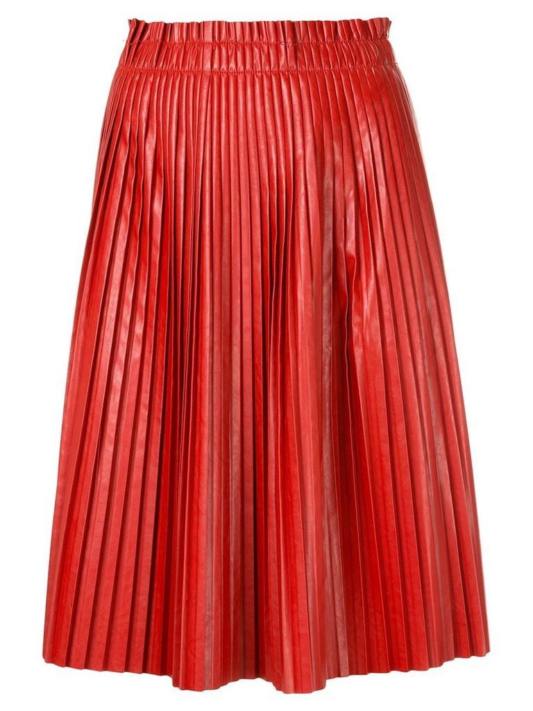 We11done pleated skirt - Red