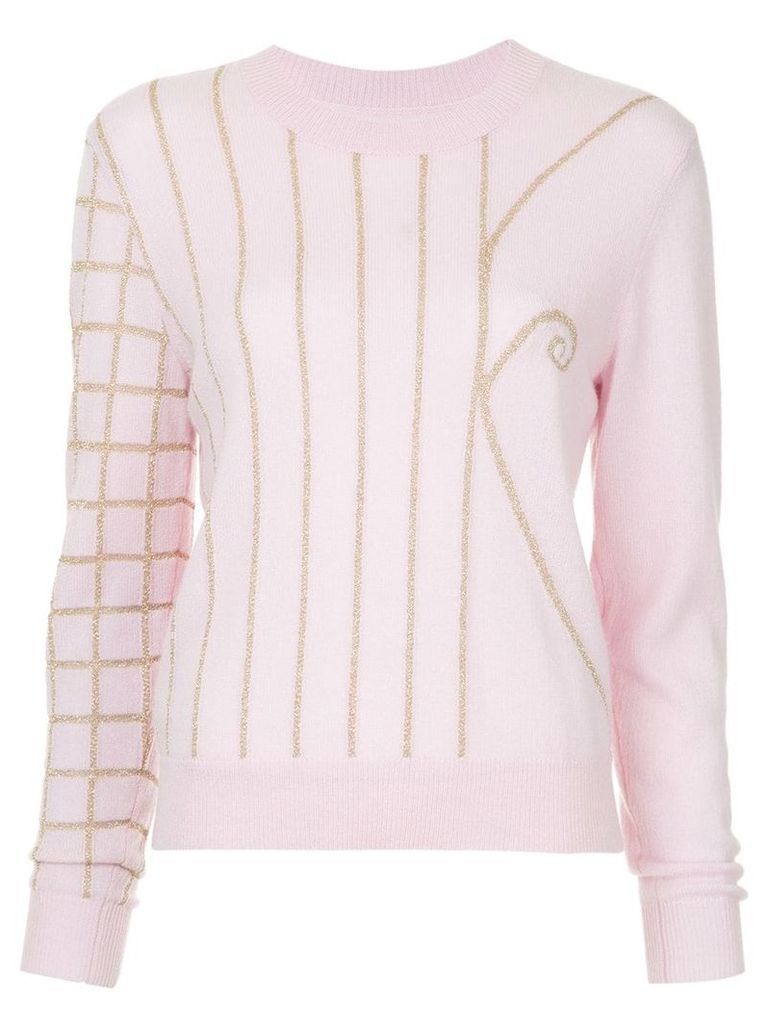 Onefifteen embroidered sweater - PINK
