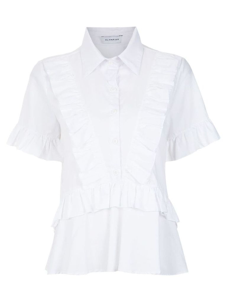 Olympiah ruffle details shirt - White