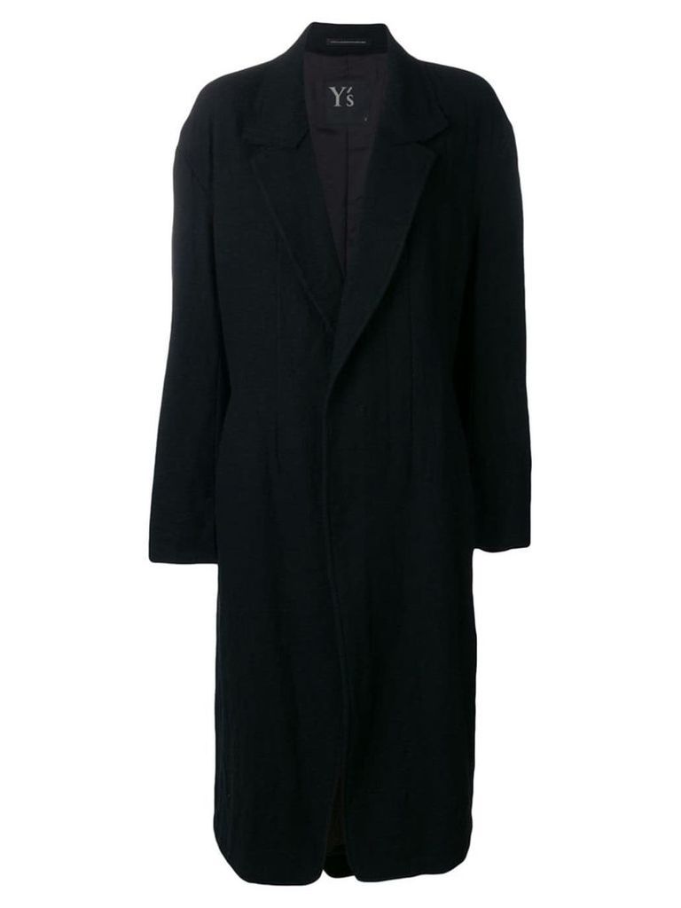 Y's loose overall coat - Black