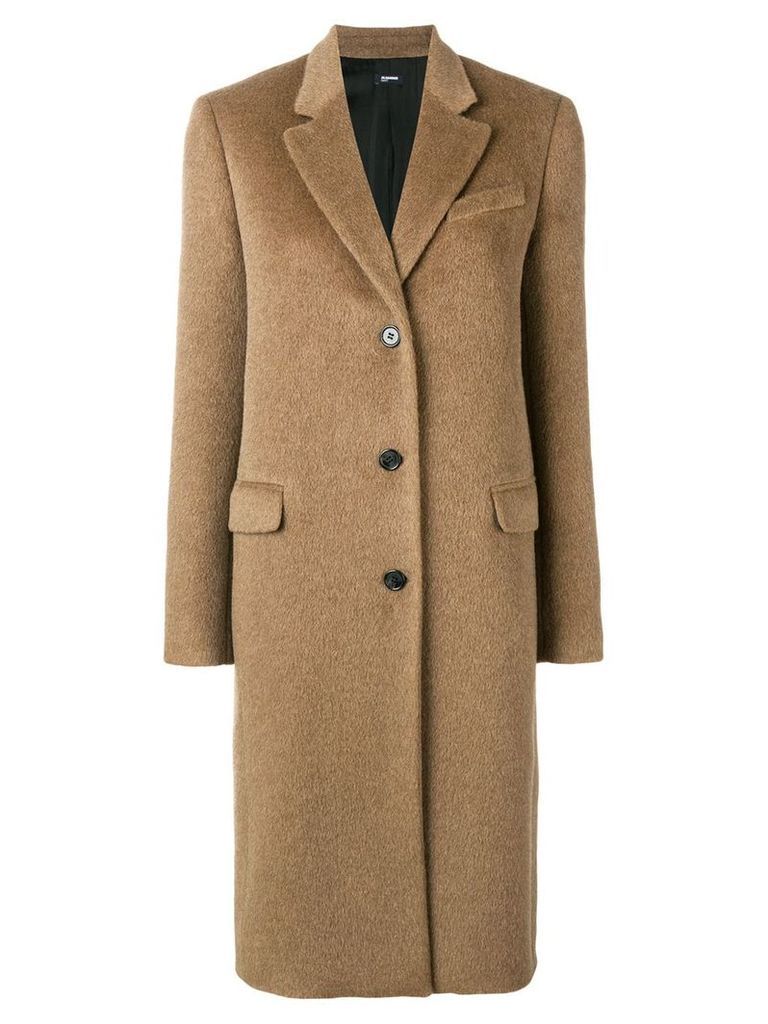 Jil Sander Navy classic single breasted coat - Brown