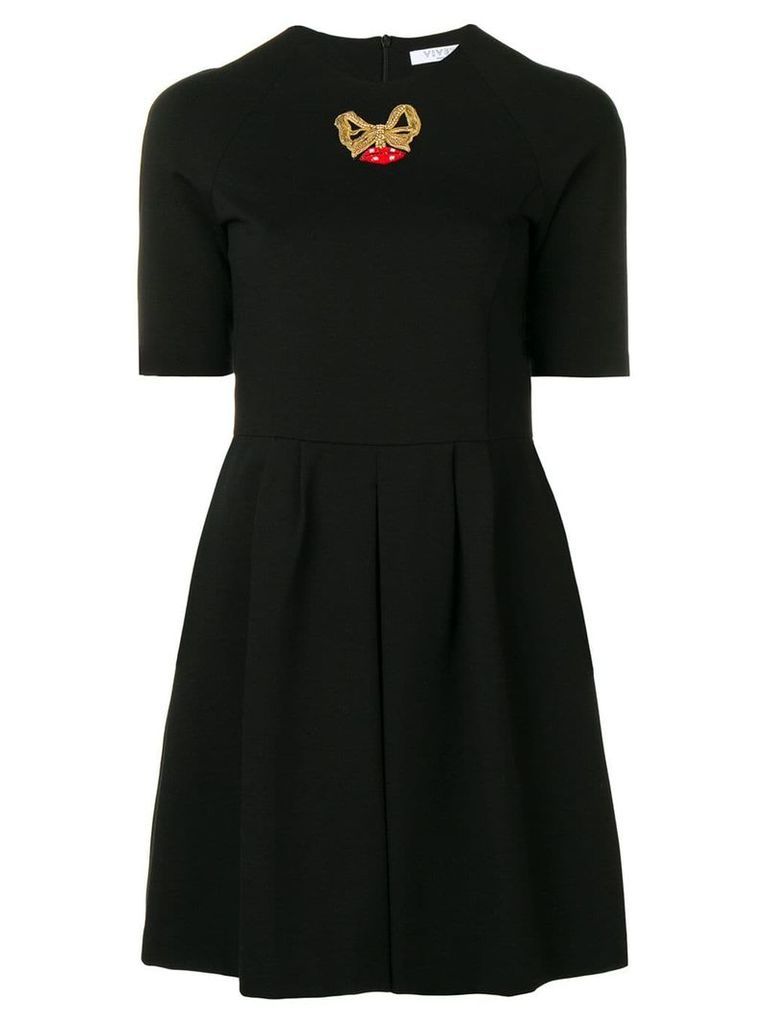 Vivetta embroidered bow dress - Black