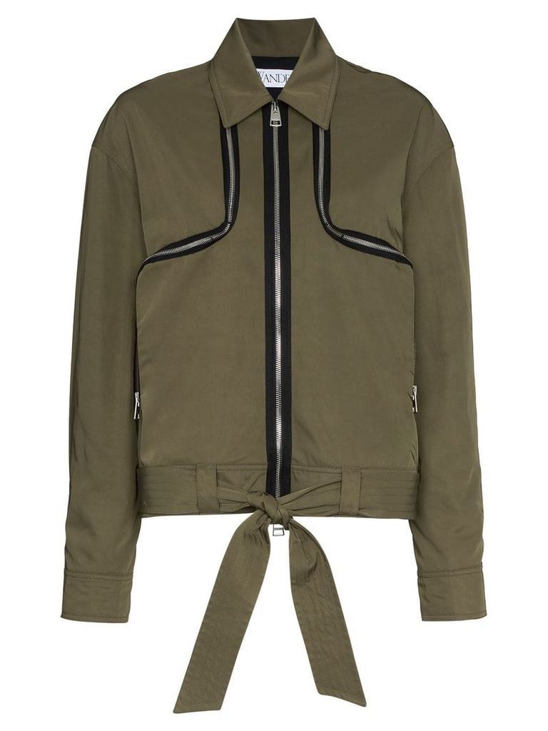 JW Anderson two-way zip detail jacket - Green