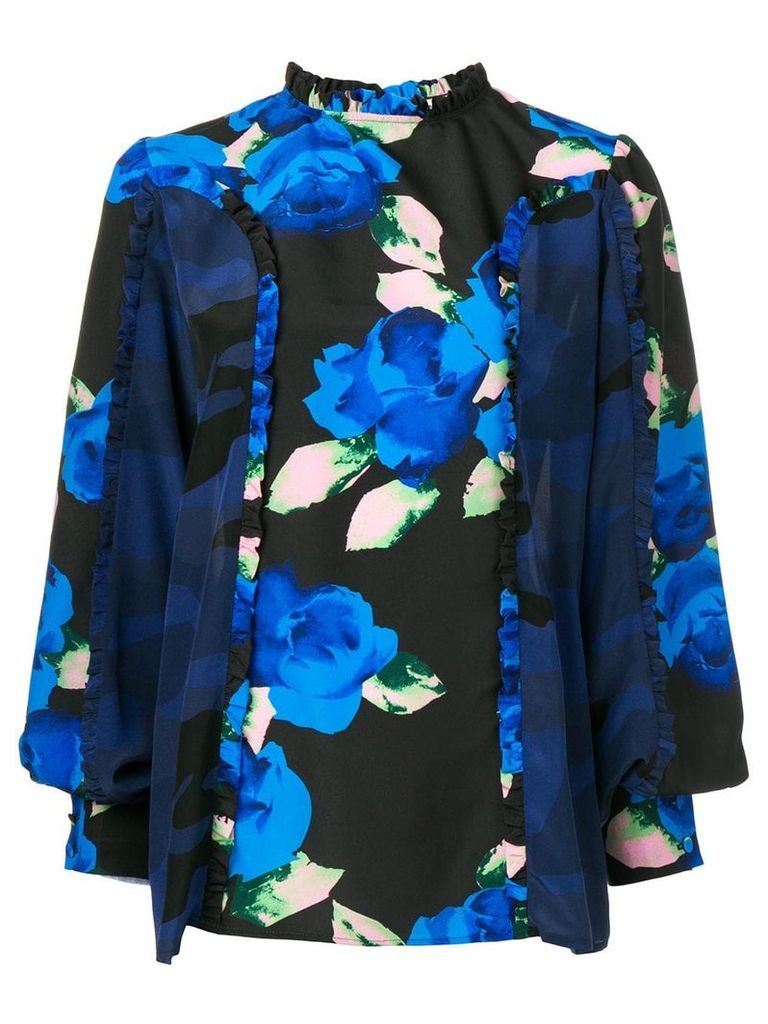 MSGM floral printed blouse - Black