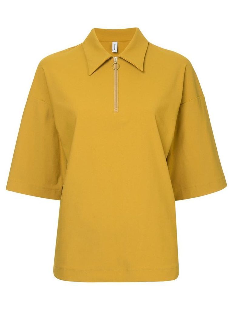 08Sircus zipped collar blouse - Yellow