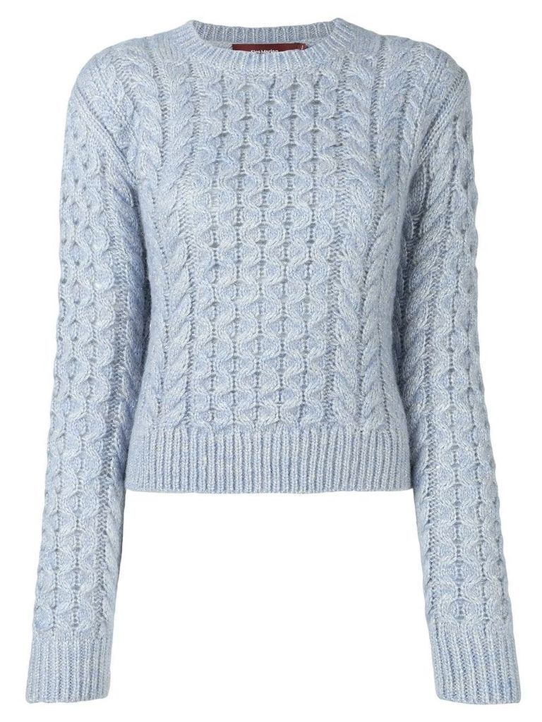 Sies Marjan thatched cable sweater - Blue