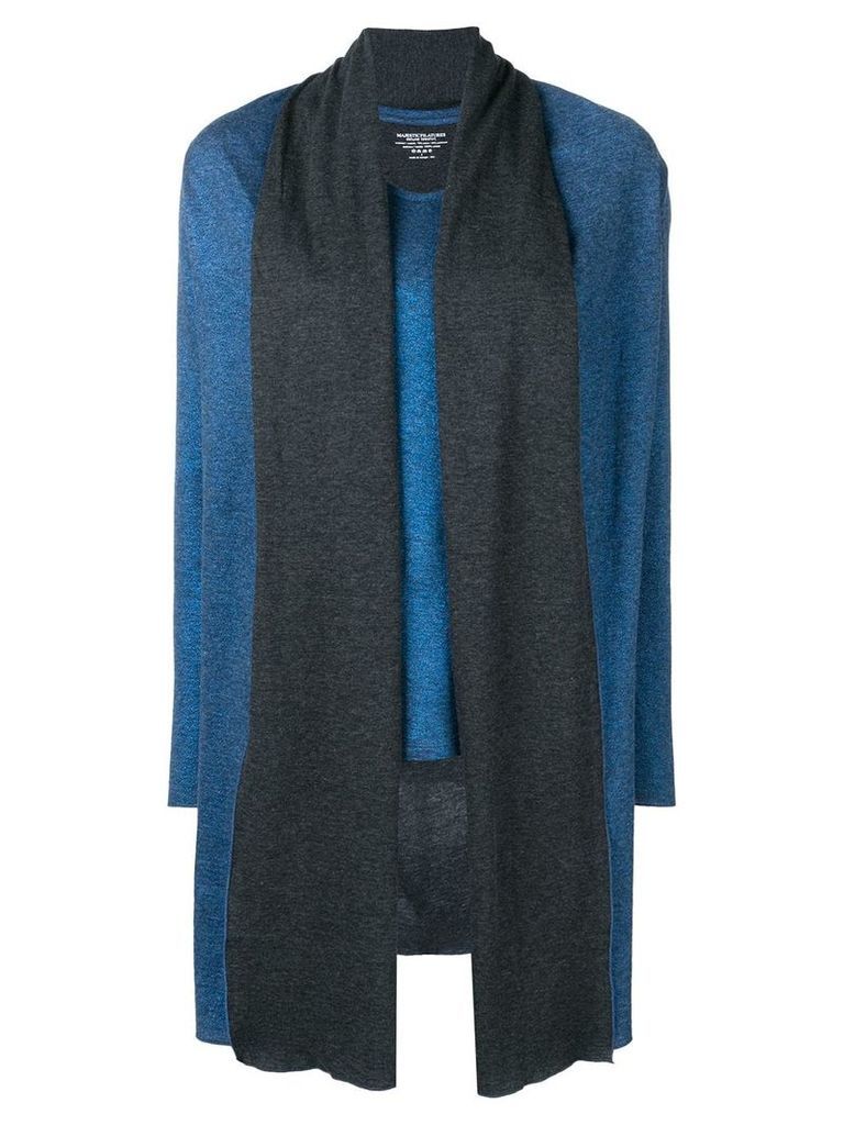 Majestic Filatures layered shawl top - Blue