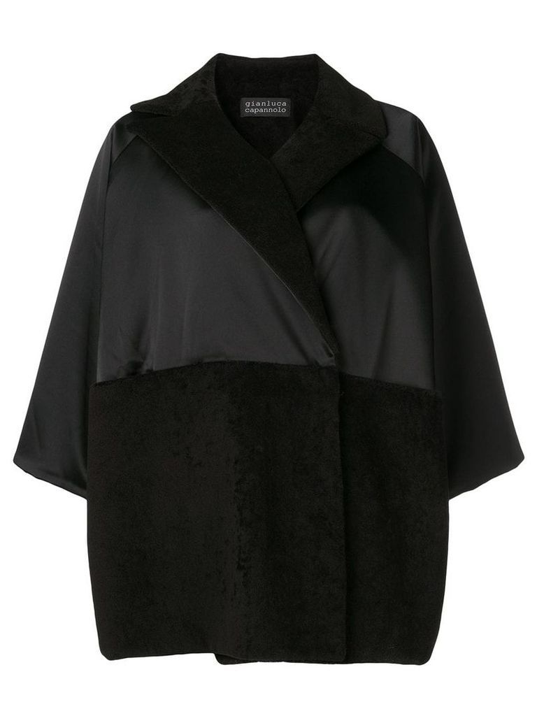 Gianluca Capannolo oversized draped coat - Black