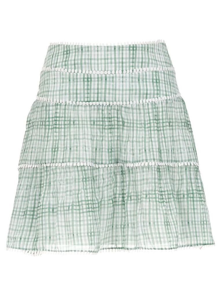 Olympiah Riva apliqué skirt - Green