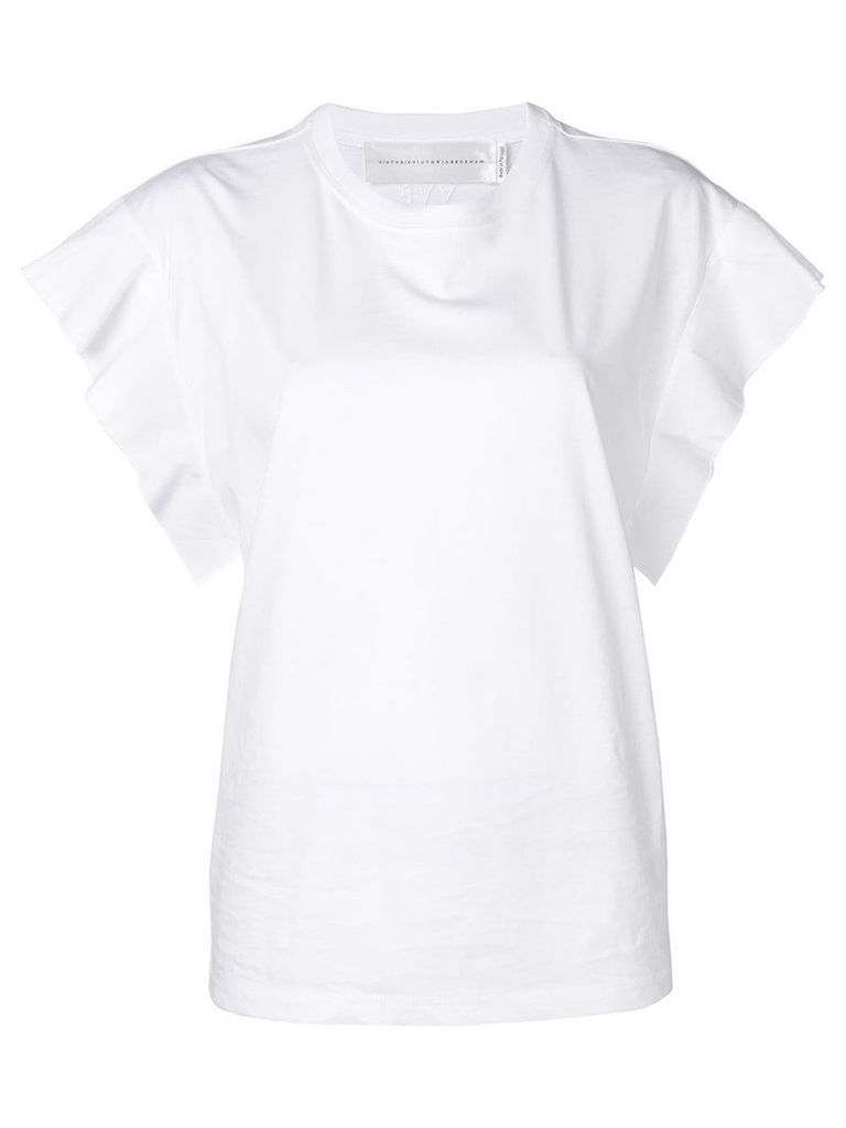 Victoria Victoria Beckham flared sleeve T-shirt - White