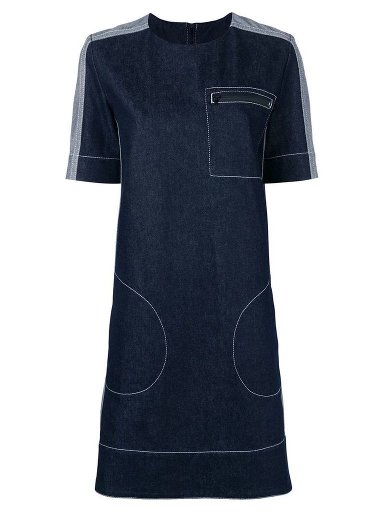 Marni stitched shift dress - Blue