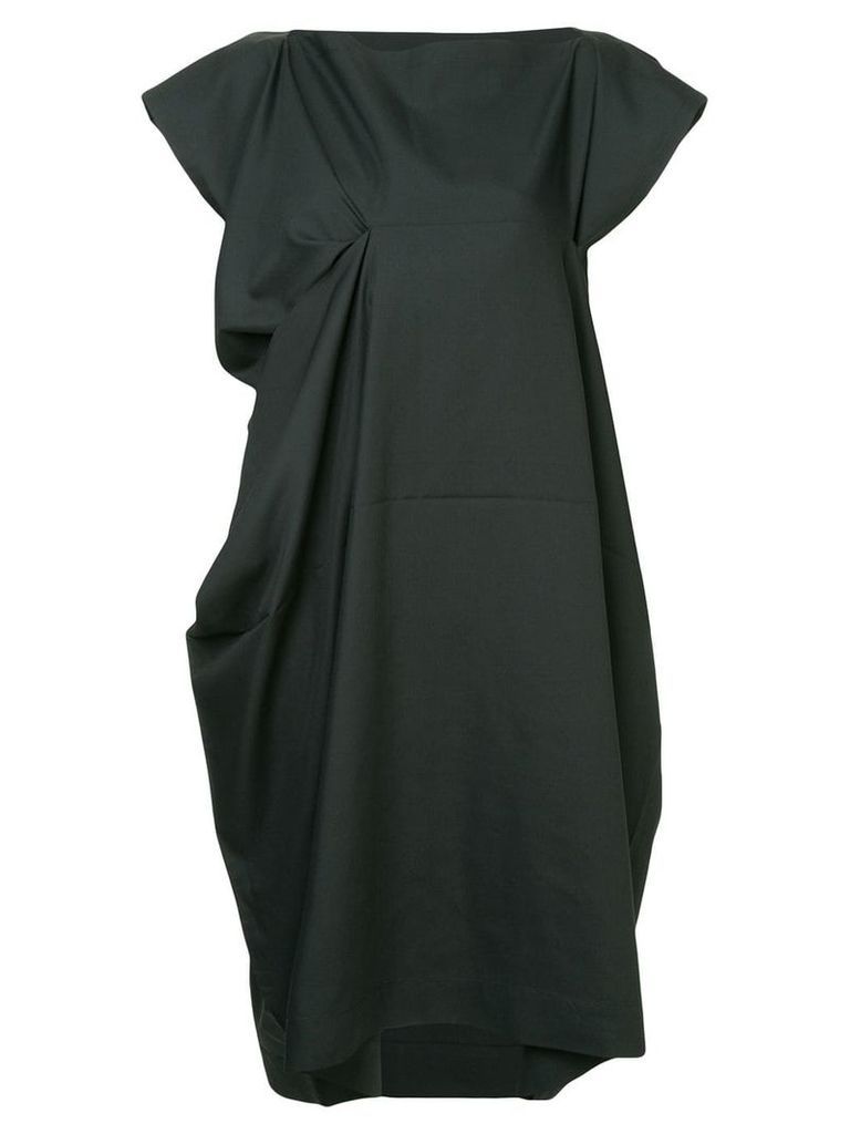 132 5. Issey Miyake draped dress - Black