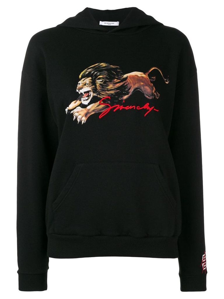 Givenchy Leo printed hoodie - Black