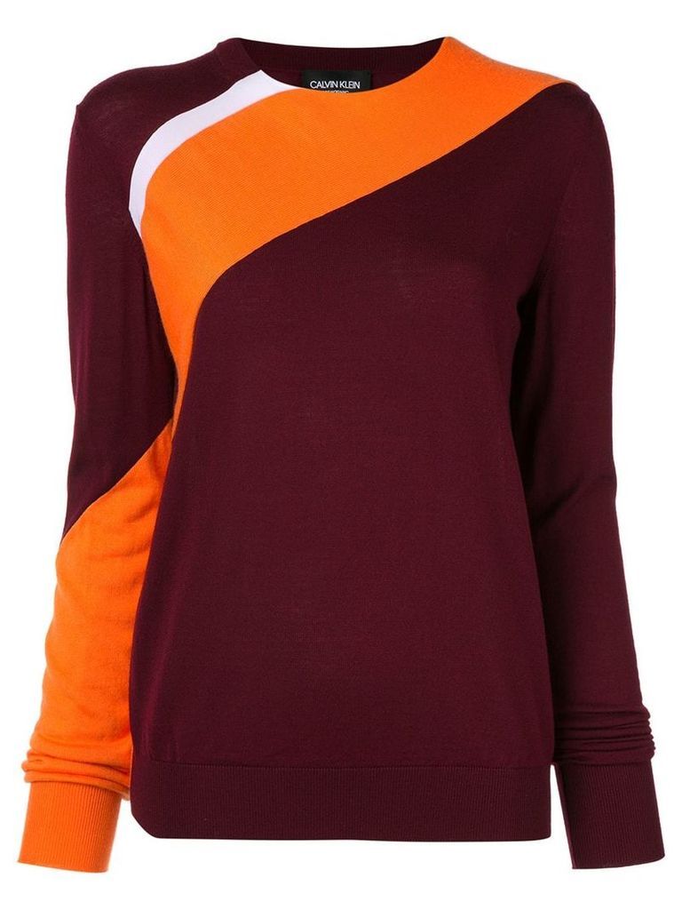 Calvin Klein 205W39nyc two-tone jumper - Red