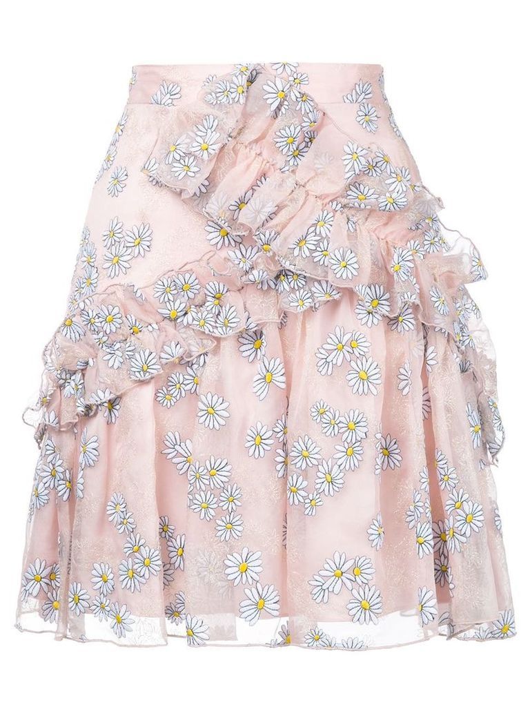Macgraw Floret ruffled skirt - PINK