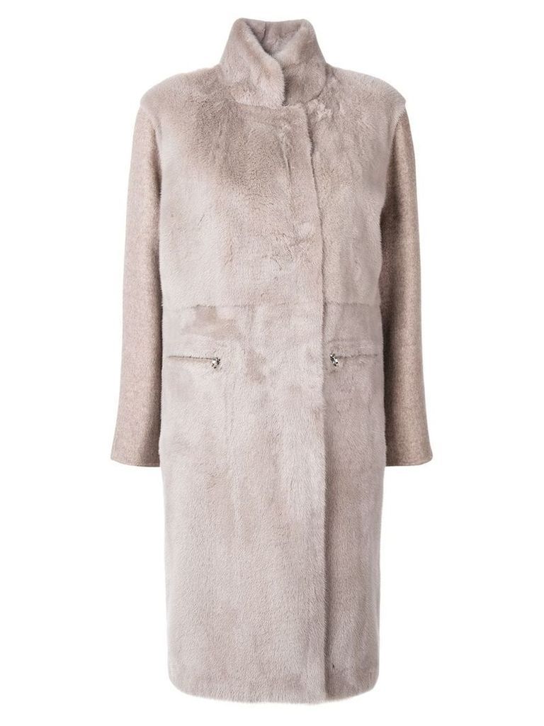 Liska cashmere blend coat - NEUTRALS