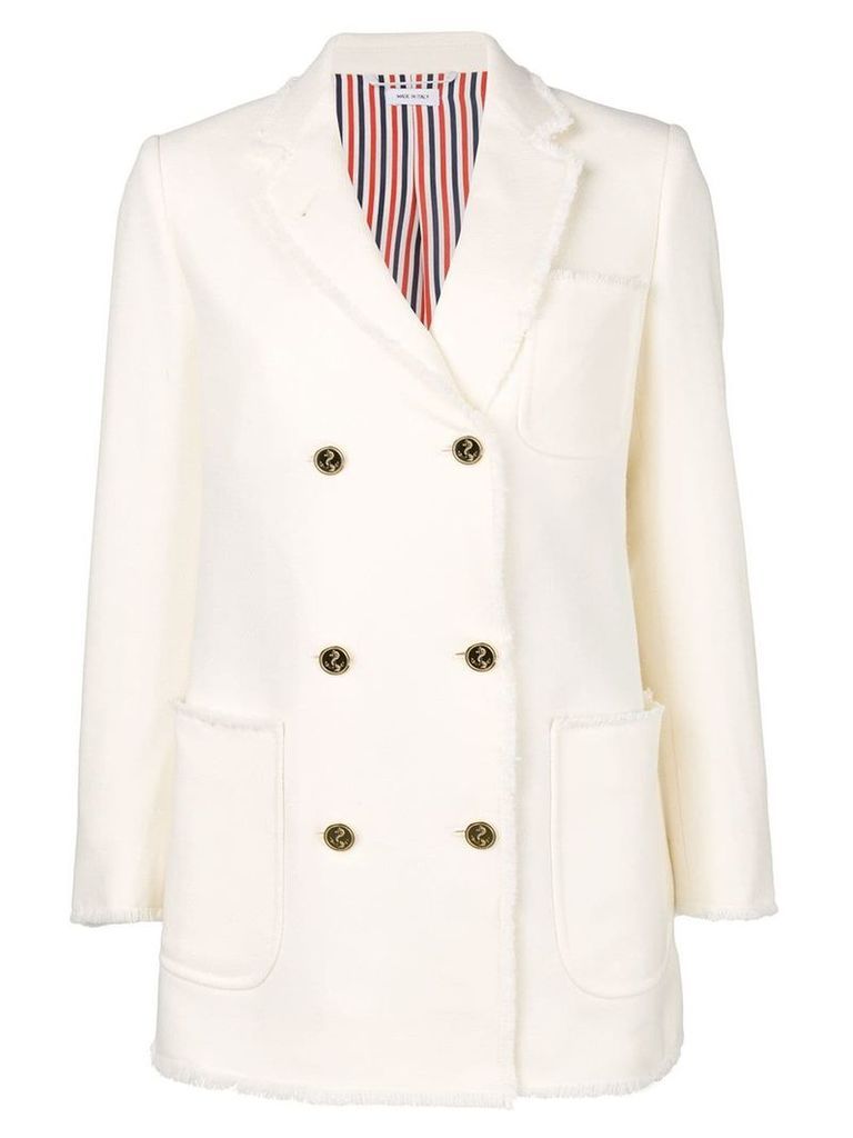 Thom Browne double-breasted sport coat - White