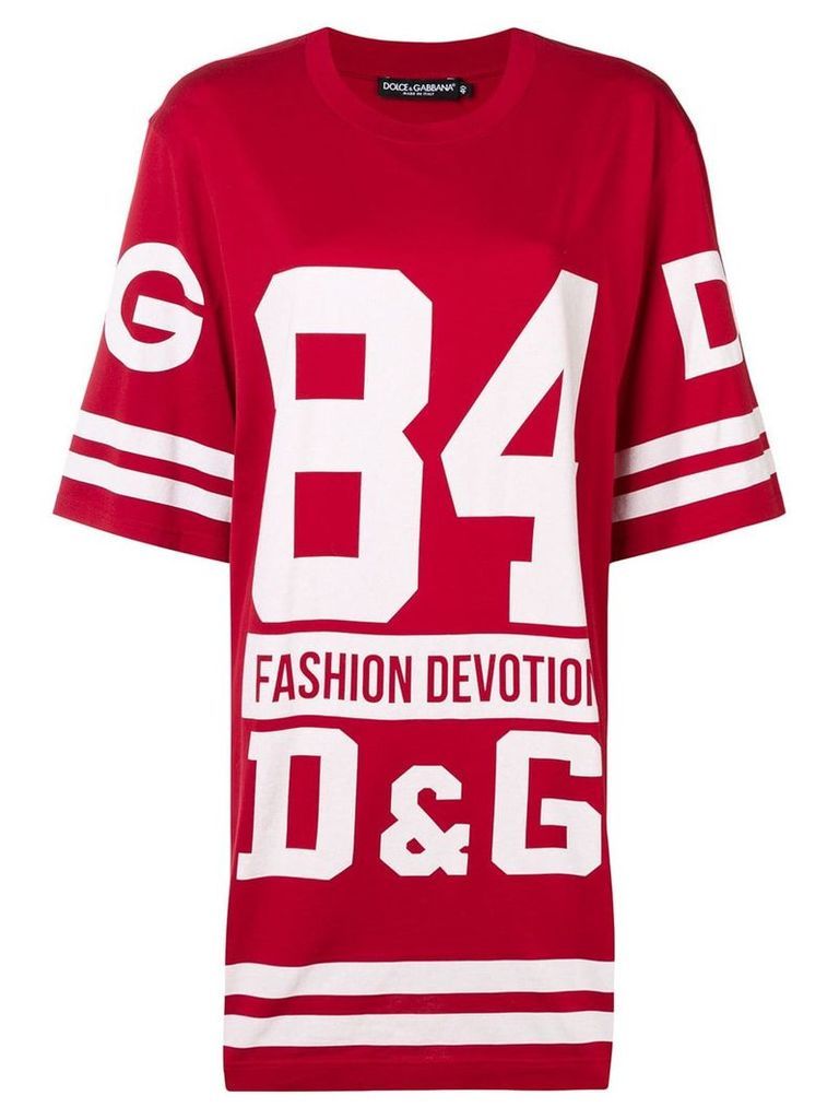 Dolce & Gabbana oversized basketball T-shirt - Red