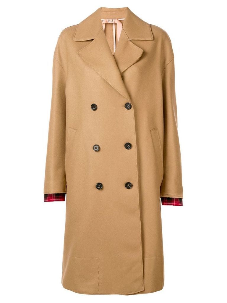 Nº21 double breasted coat - Neutrals