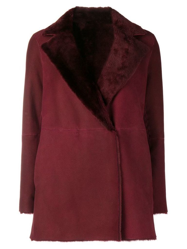 Theory short reversible coat - Red