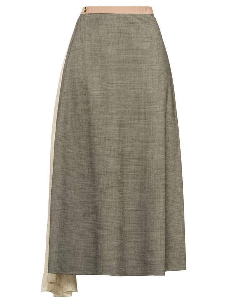 Prada draped insert skirt - Grey