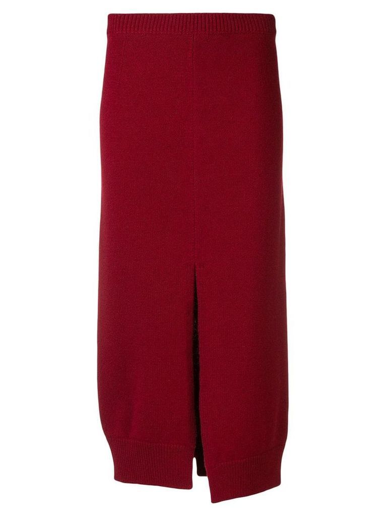 MRZ front split skirt - Red