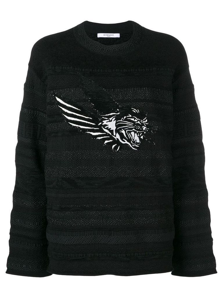 Givenchy flying cat sweater - Black