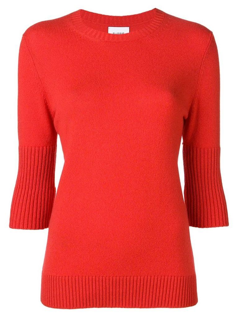 Barrie classic cashmere sweater - Red
