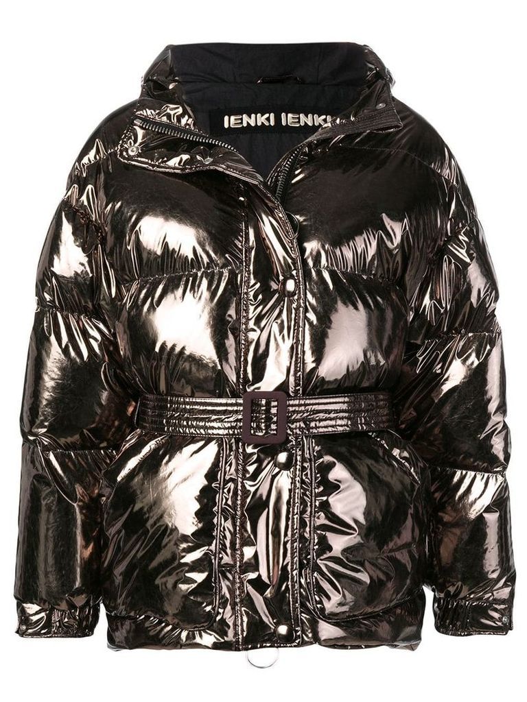 Ienki Ienki foil-like puffer jacket - Metallic
