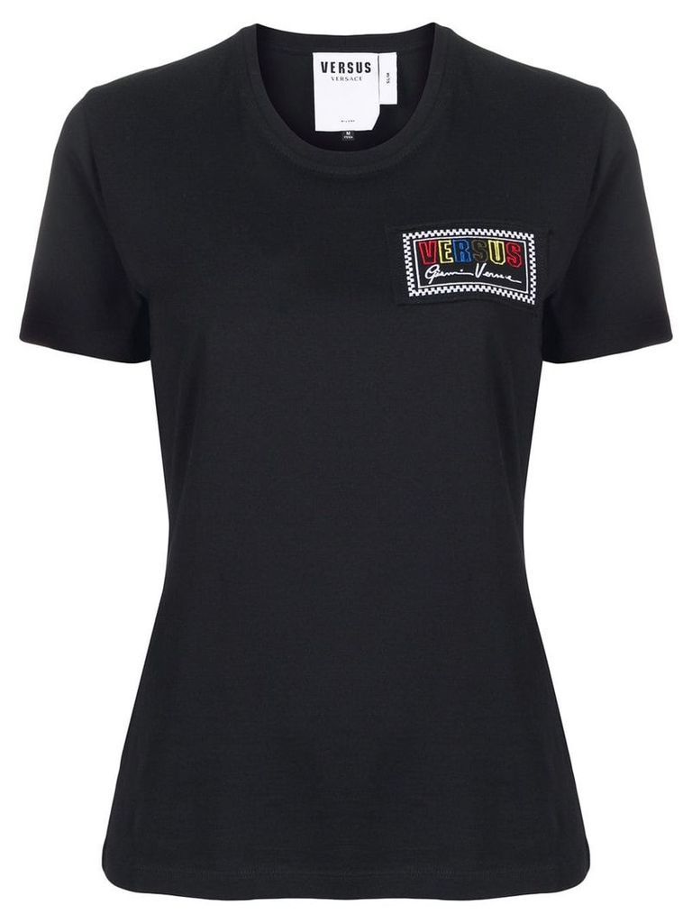 Versus logo print T-shirt - Black