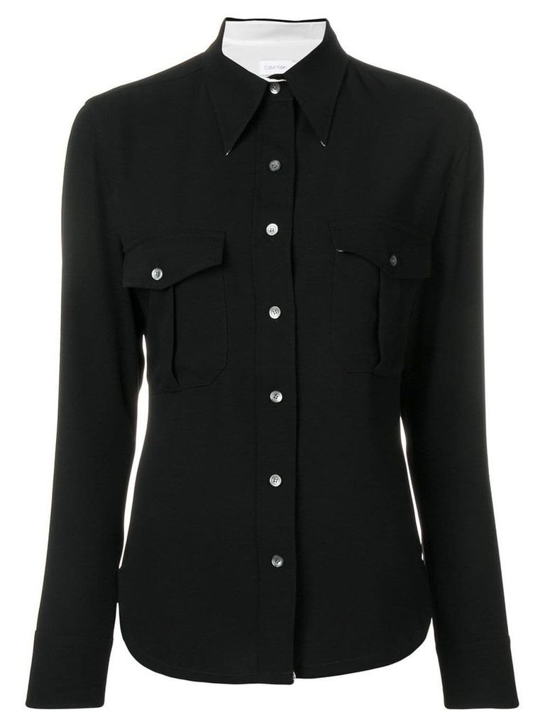 Calvin Klein police pocket shirt - Black