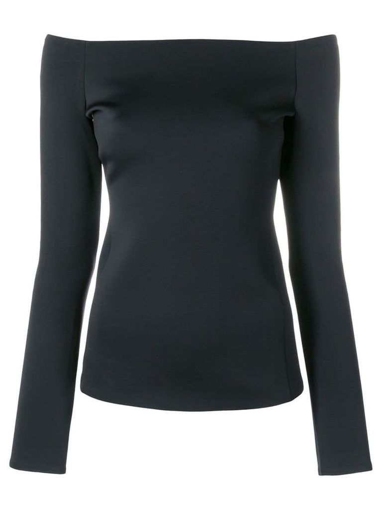 Theory off-the-shoulder blouse - Black