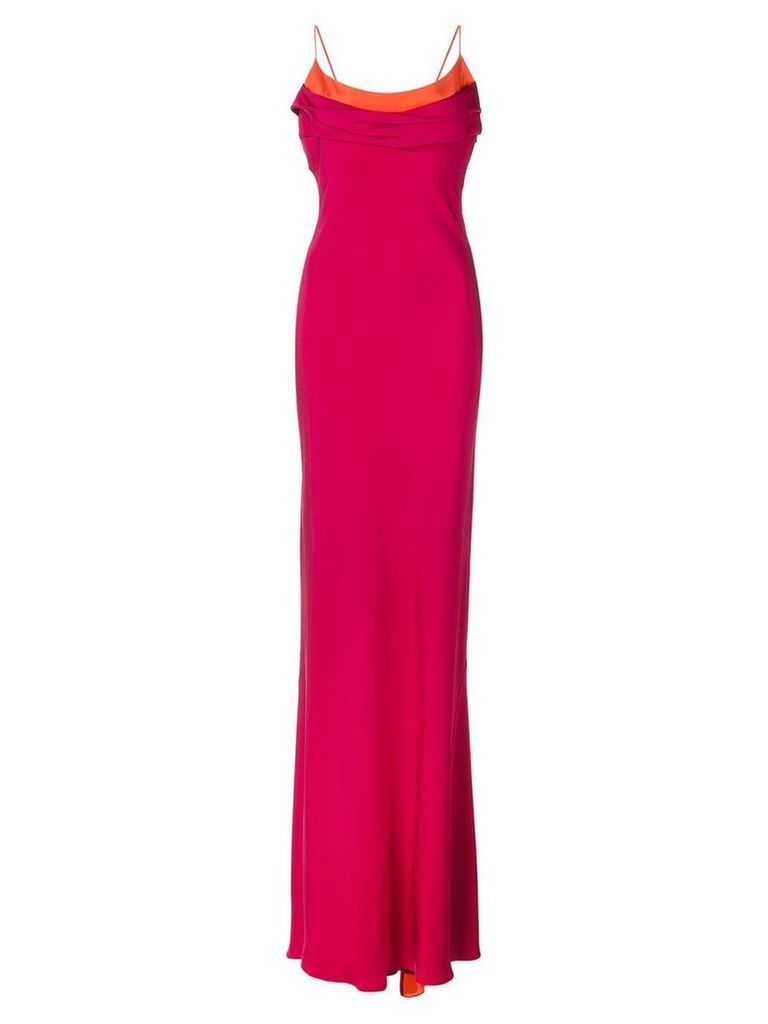 Cushnie two-tone gown - Red