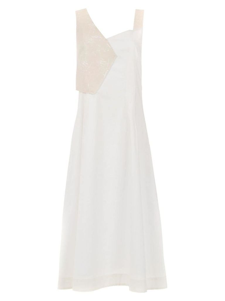 Mara Mac panelled midi dress - White