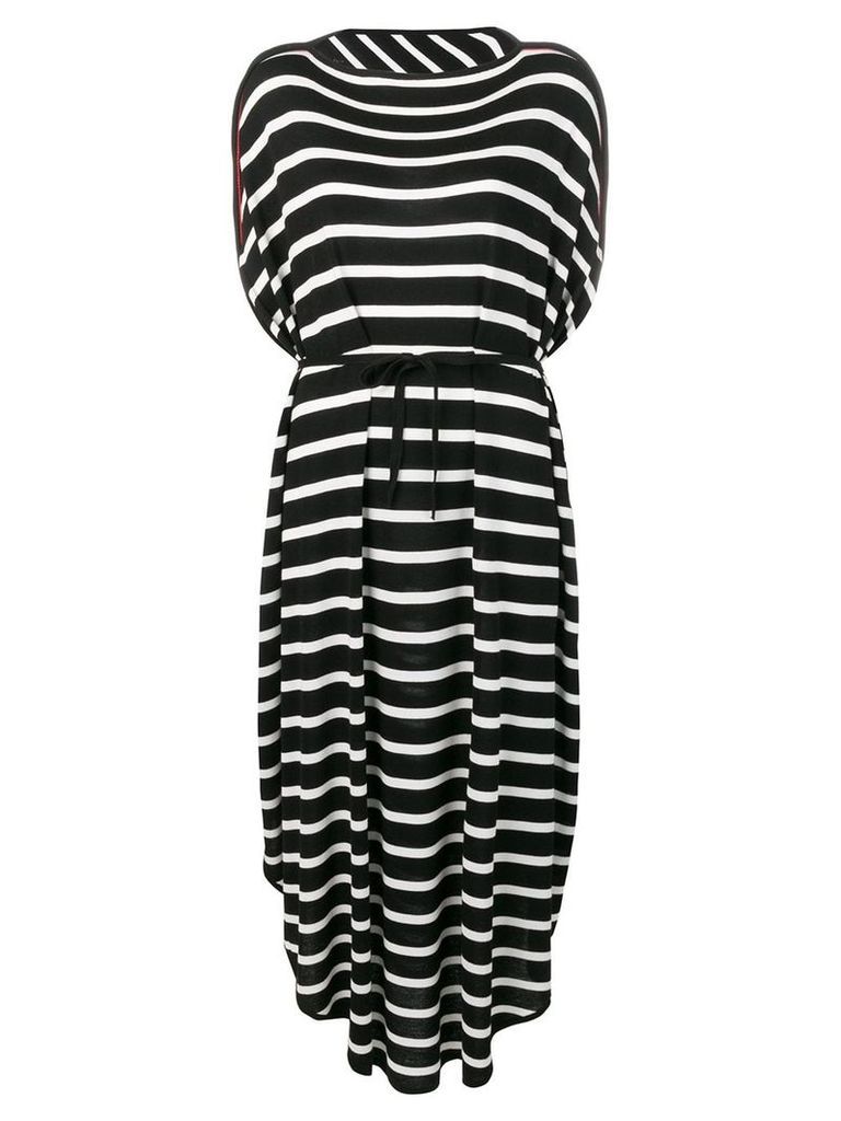 MM6 Maison Margiela striped oversized dress - Black