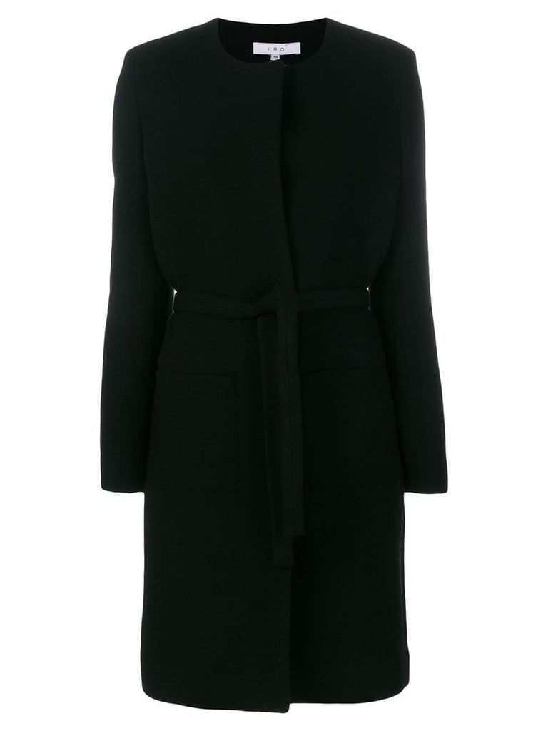 Iro belted coat - Black