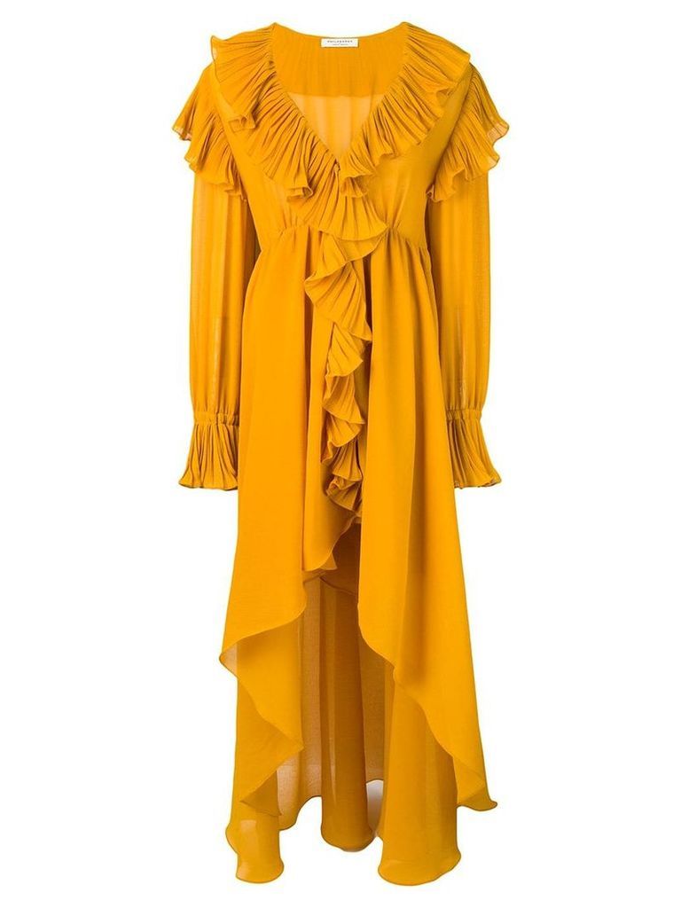 Philosophy Di Lorenzo Serafini ruffle asymmetric dress - Yellow