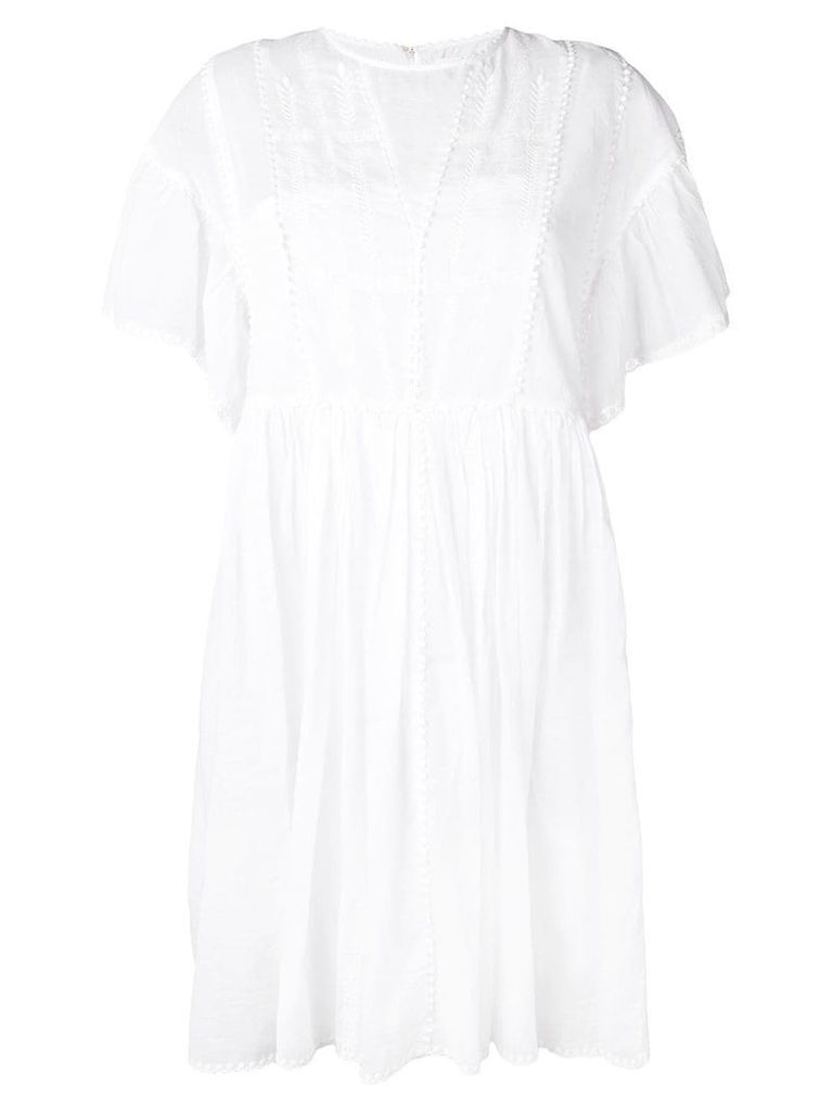 Isabel Marant Étoile embroidered short dress - White