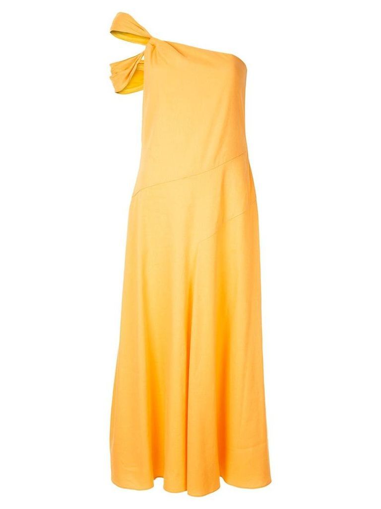 Goen.J one-shoulder dress - Yellow
